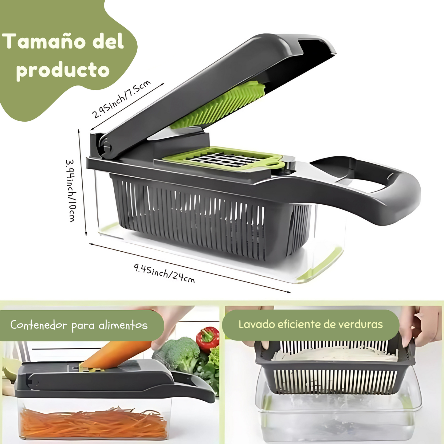 🔥 VeggiTek® 16 Pro – El cortador de verduras más completo del mercado 🥕🍅🔪
