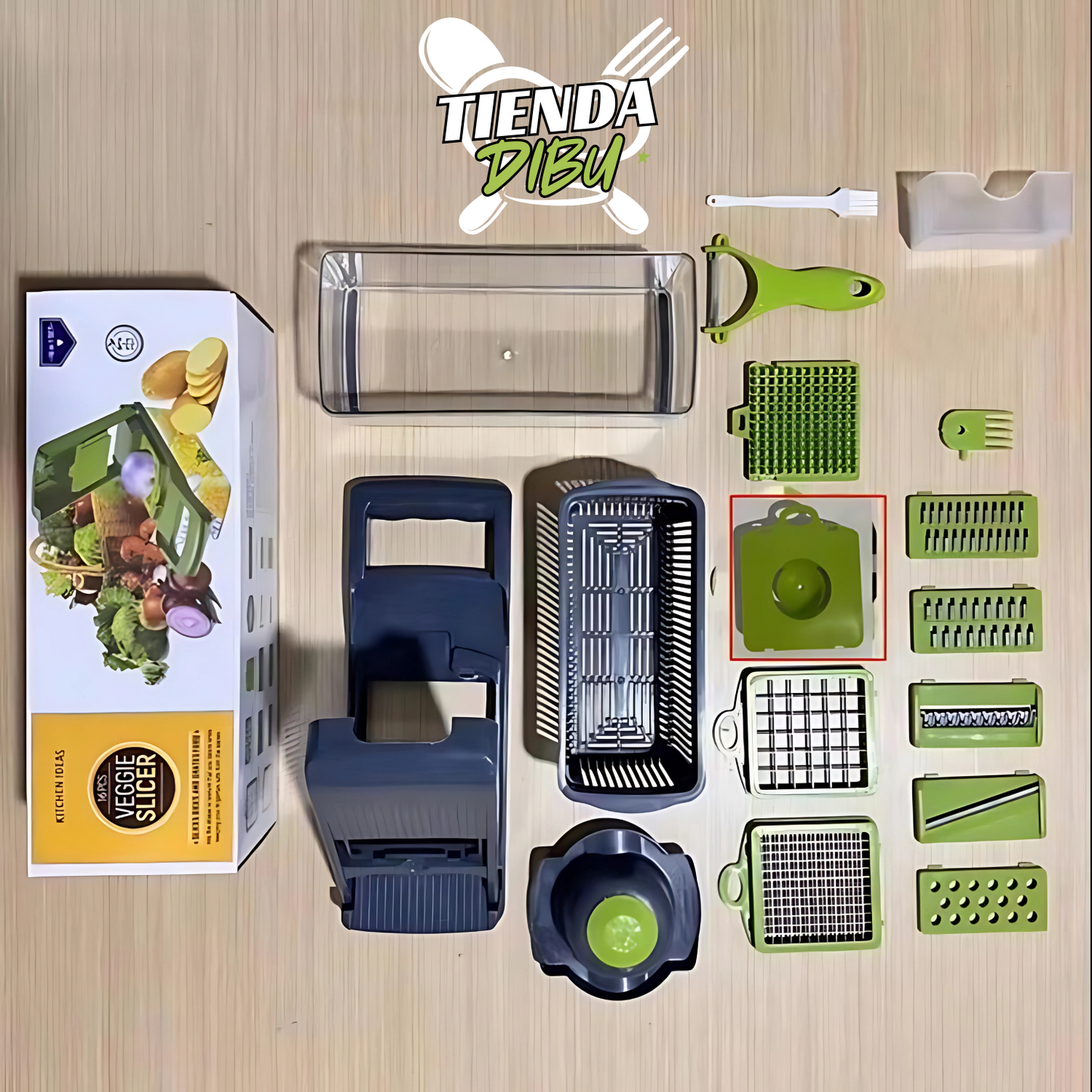 🔥 VeggiTek® 16 Pro – El cortador de verduras más completo del mercado 🥕🍅🔪