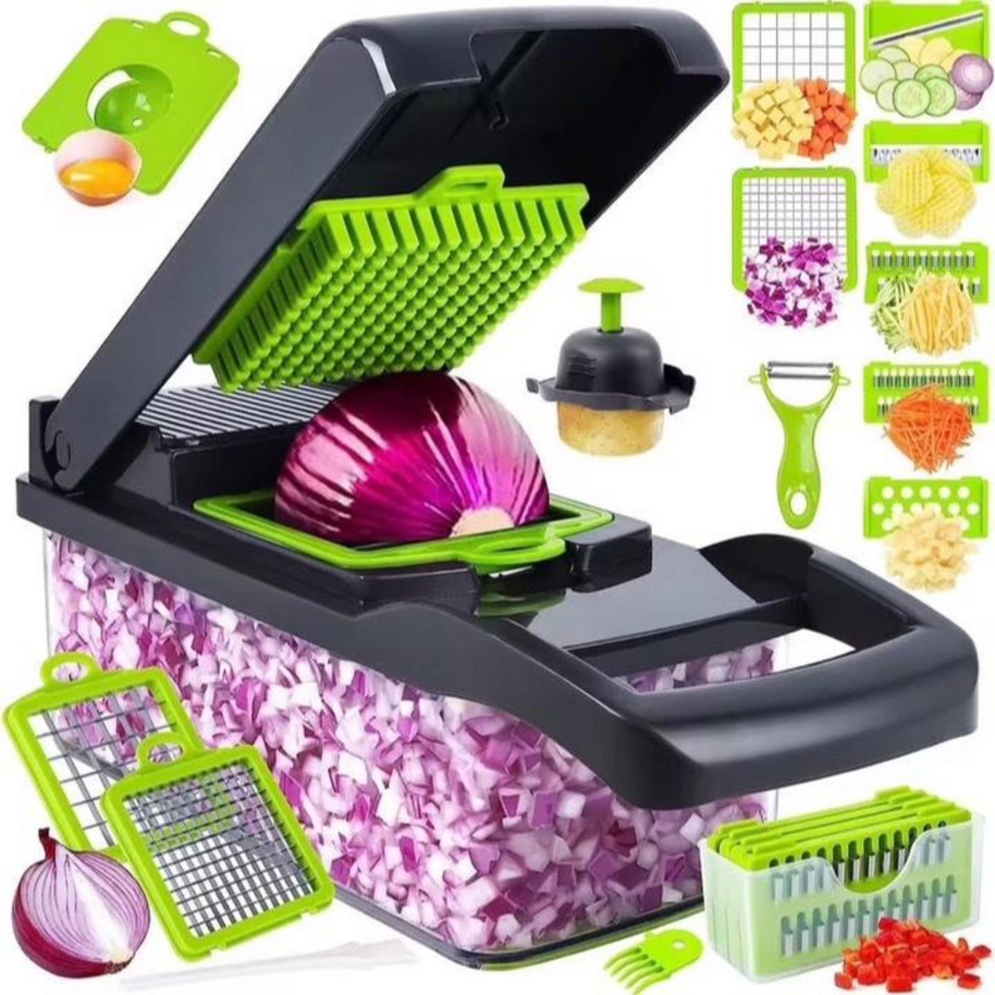 🔥 VeggiTek® 16 Pro – El cortador de verduras más completo del mercado 🥕🍅🔪