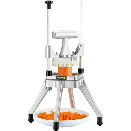 Fruit Vegetable Dicer Heavy Duty Commercial Kitchen Prep Food Chopper Cutter 1/4" Multifunction Manual Spiral Vegetable Cutter Slicer